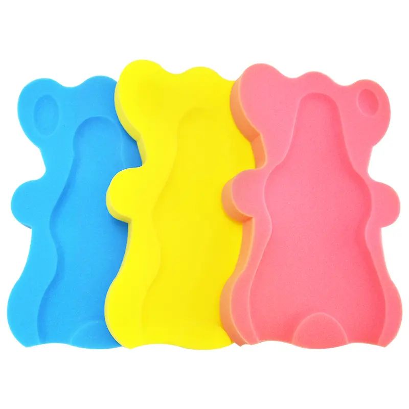 Coussin éponge de bain pour bébé, allongé sur le bain pour bébé, antidérapant