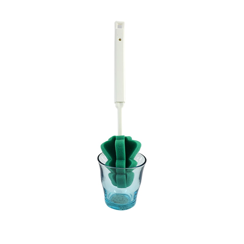Sponge à longue poignée de haute qualité Sponge de la forme de l'arbre de Noël Brosse Nettoyage Sponge